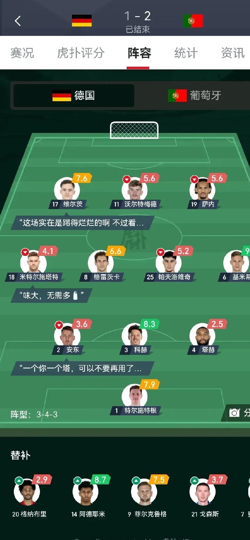 德国客场战胜北爱尔兰，全胜晋级